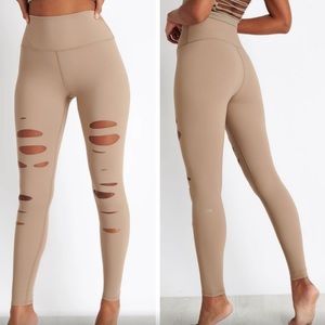 ALO Yoga High Waist Ripped Warrior Legging